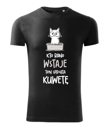 Kto rano wstaje sprząta kuwetę